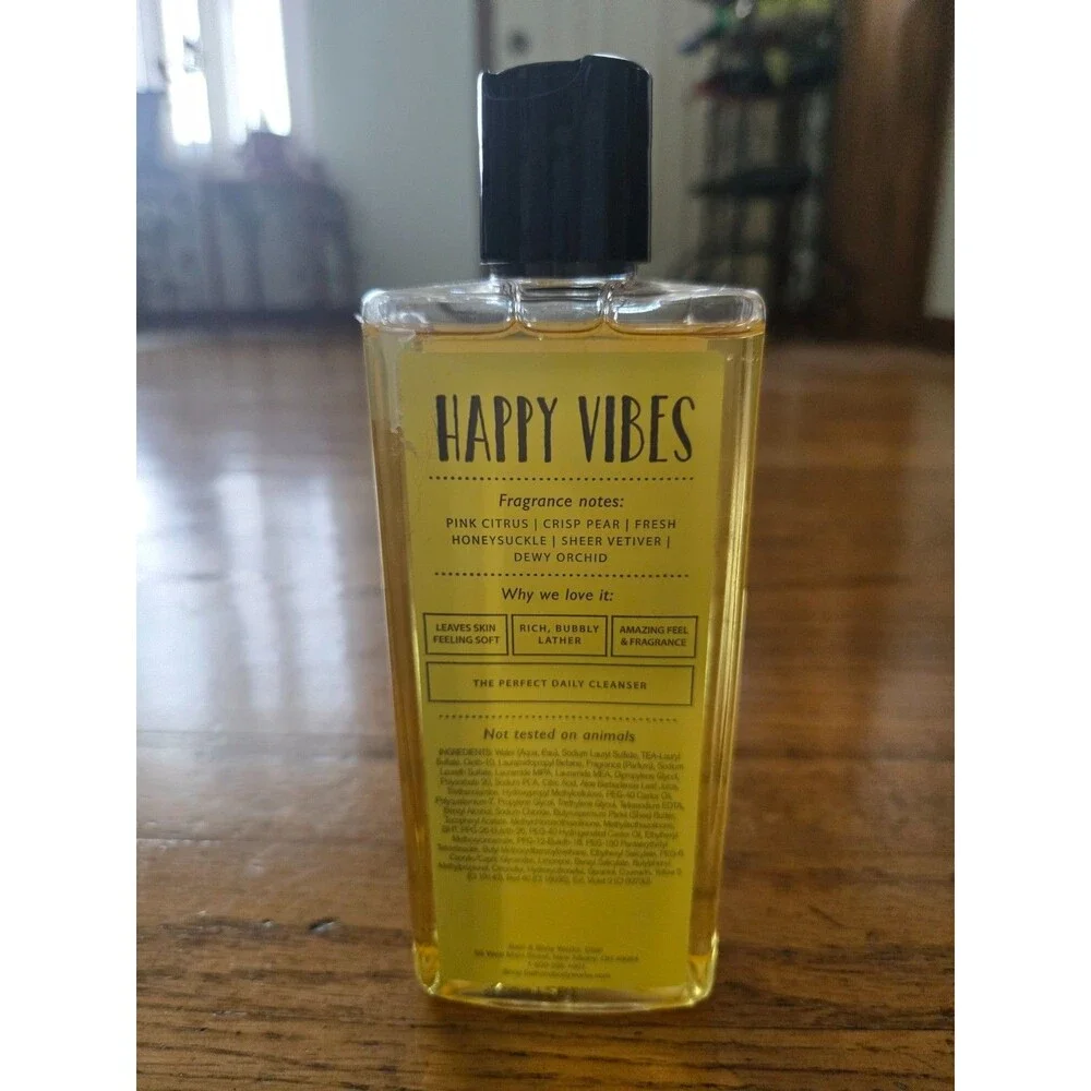 Bath & Body Works Happy Vibes Shower Gel 8 oz Retired Scent New